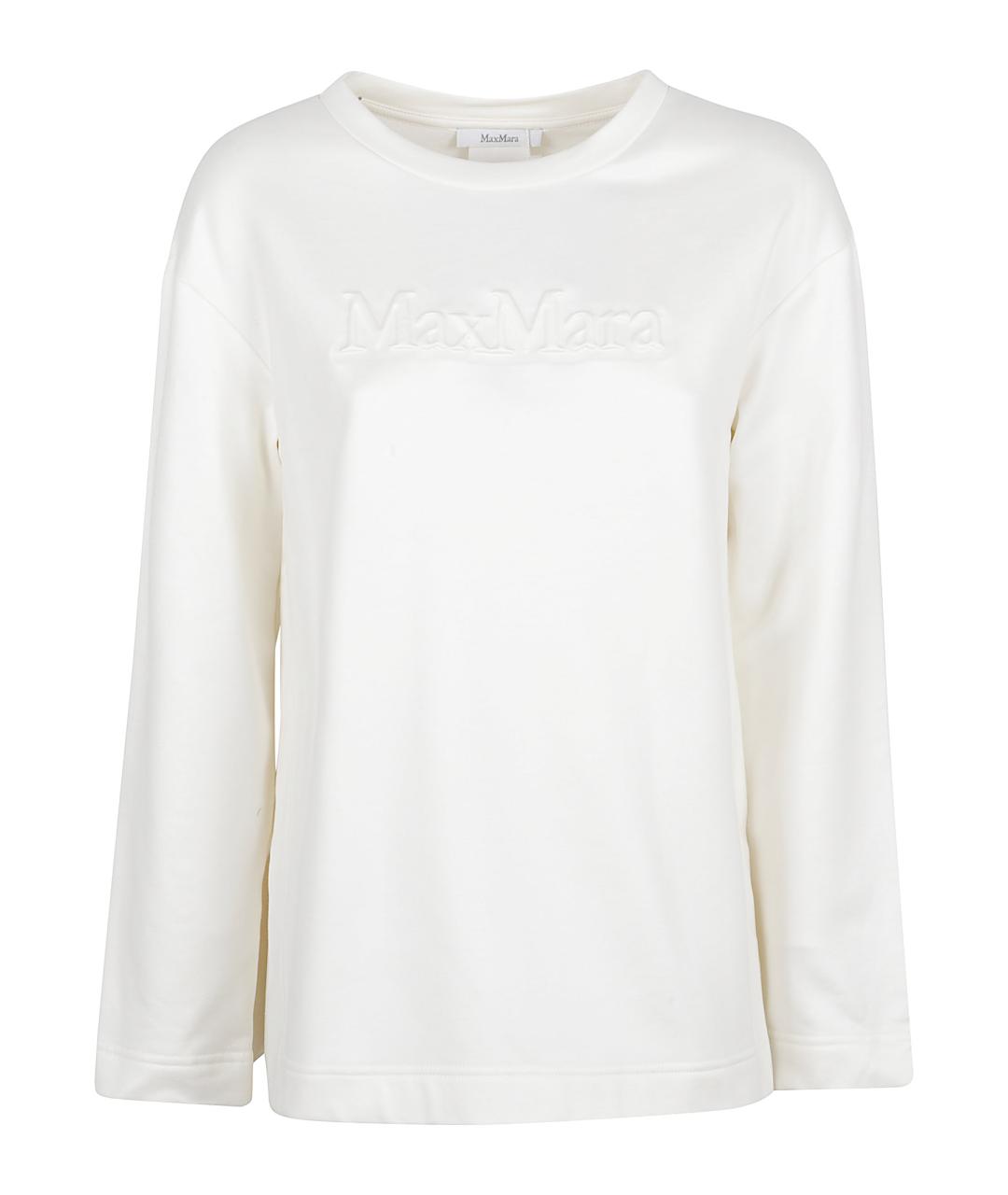 MAX MARA Белый шелковый джемпер / свитер, фото 1