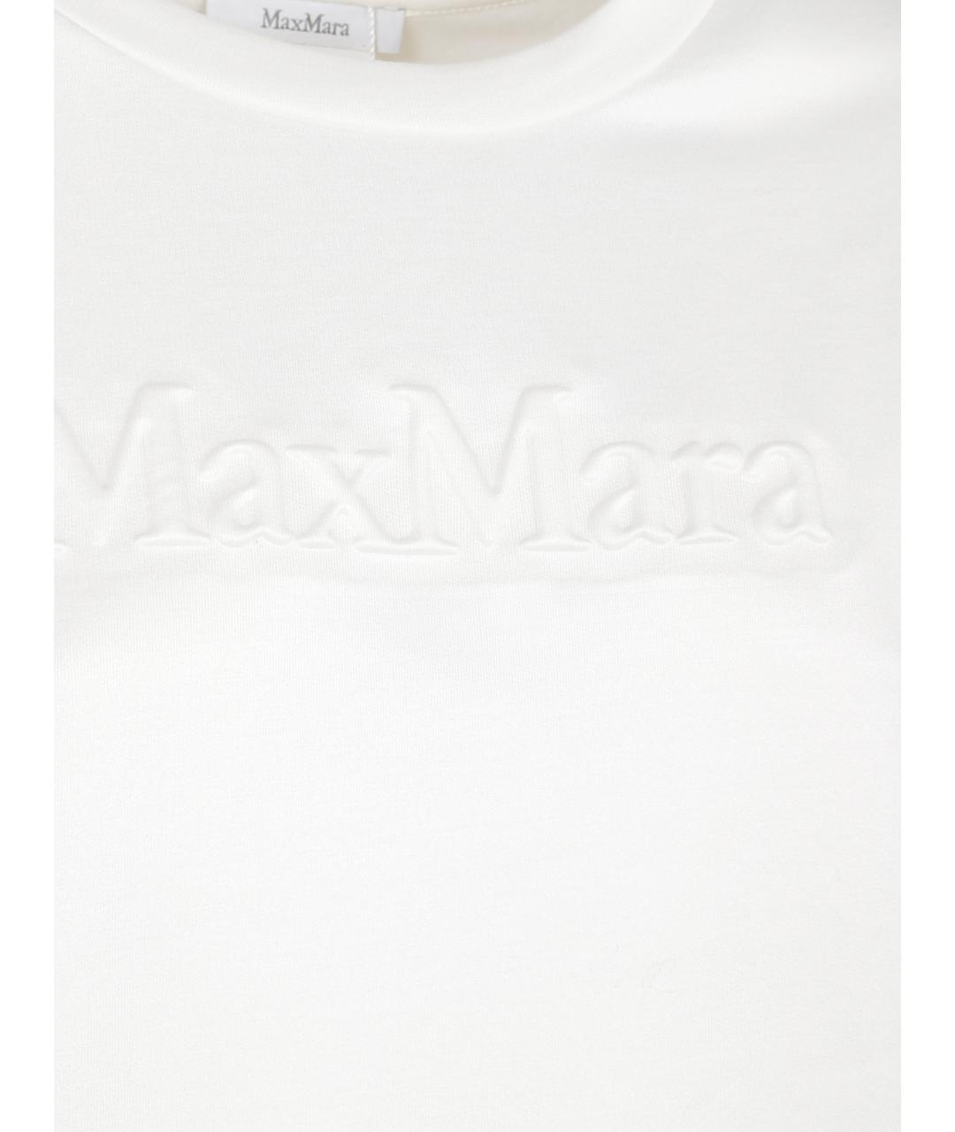 MAX MARA Белый шелковый джемпер / свитер, фото 2