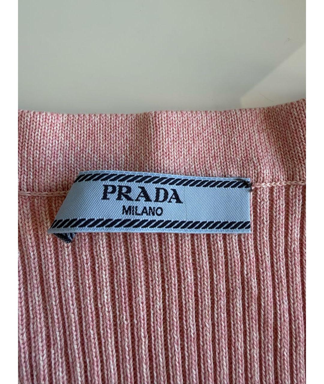 PRADA Розовая футболка, фото 3