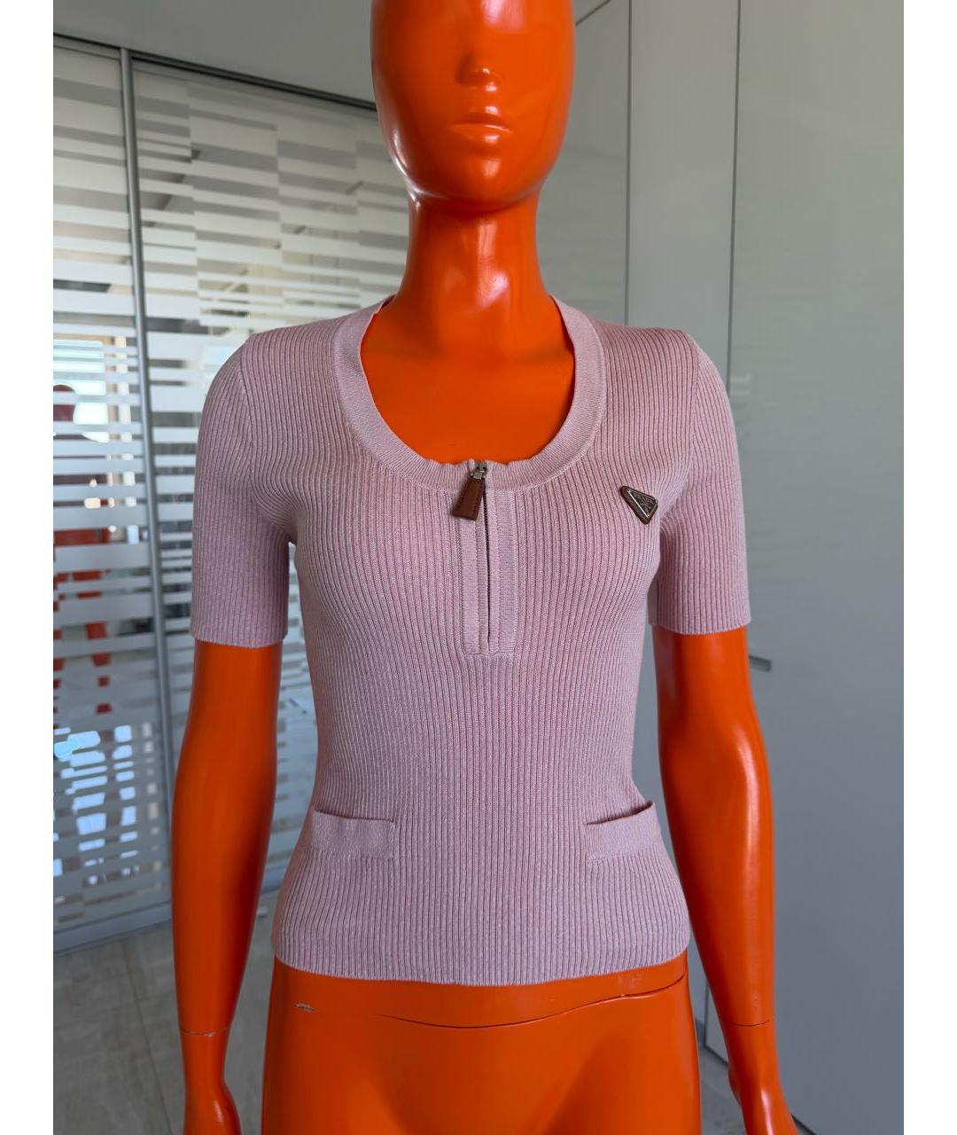 PRADA Розовая футболка, фото 6