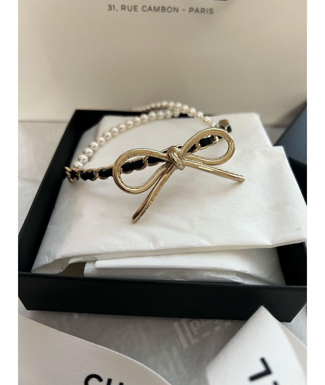 CHANEL Черный чокер, фото 3