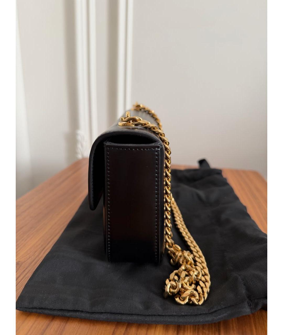 CELINE Черная кожаная сумка через плечо, фото 7