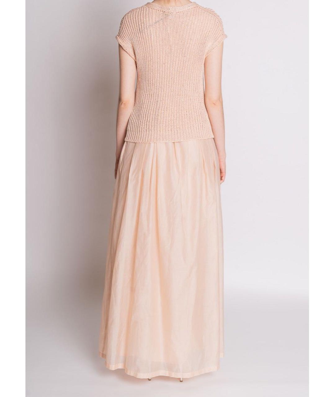 PESERICO Розовое хлопковое коктейльное платье, фото 3