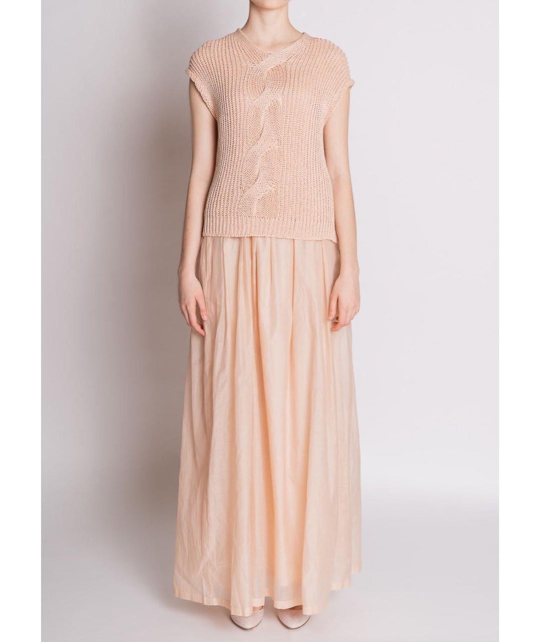 PESERICO Розовое хлопковое коктейльное платье, фото 2