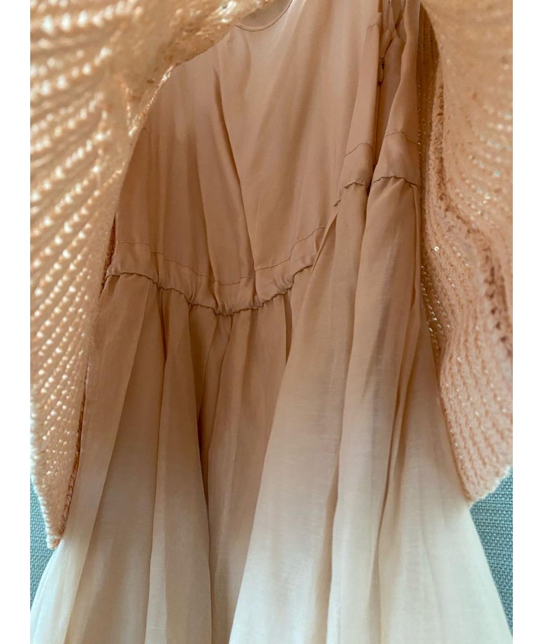 PESERICO Розовое хлопковое коктейльное платье, фото 6