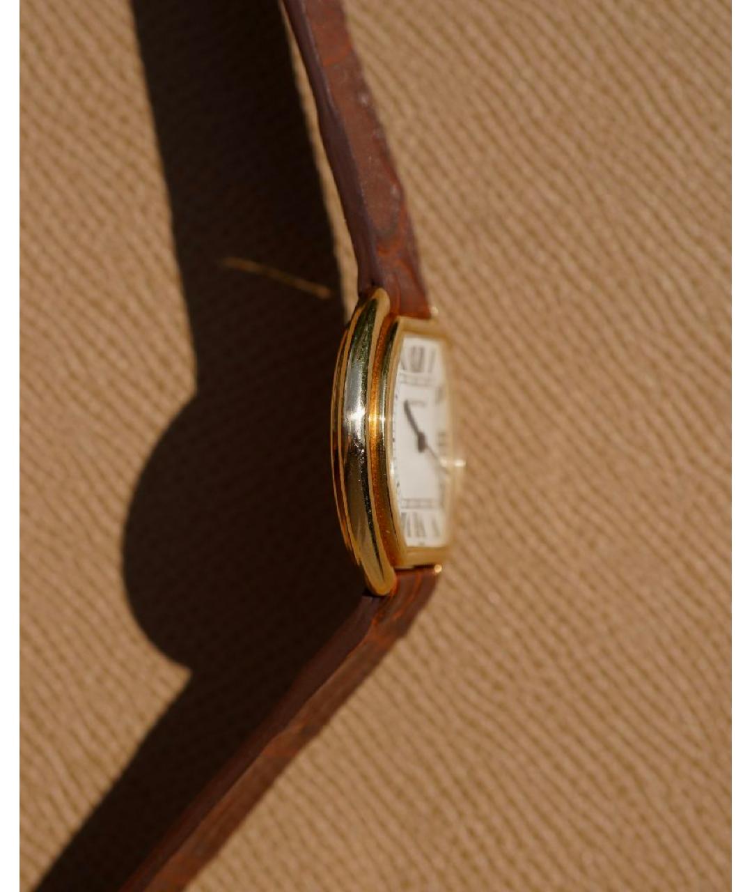 CARTIER Белые часы из желтого золота, фото 6
