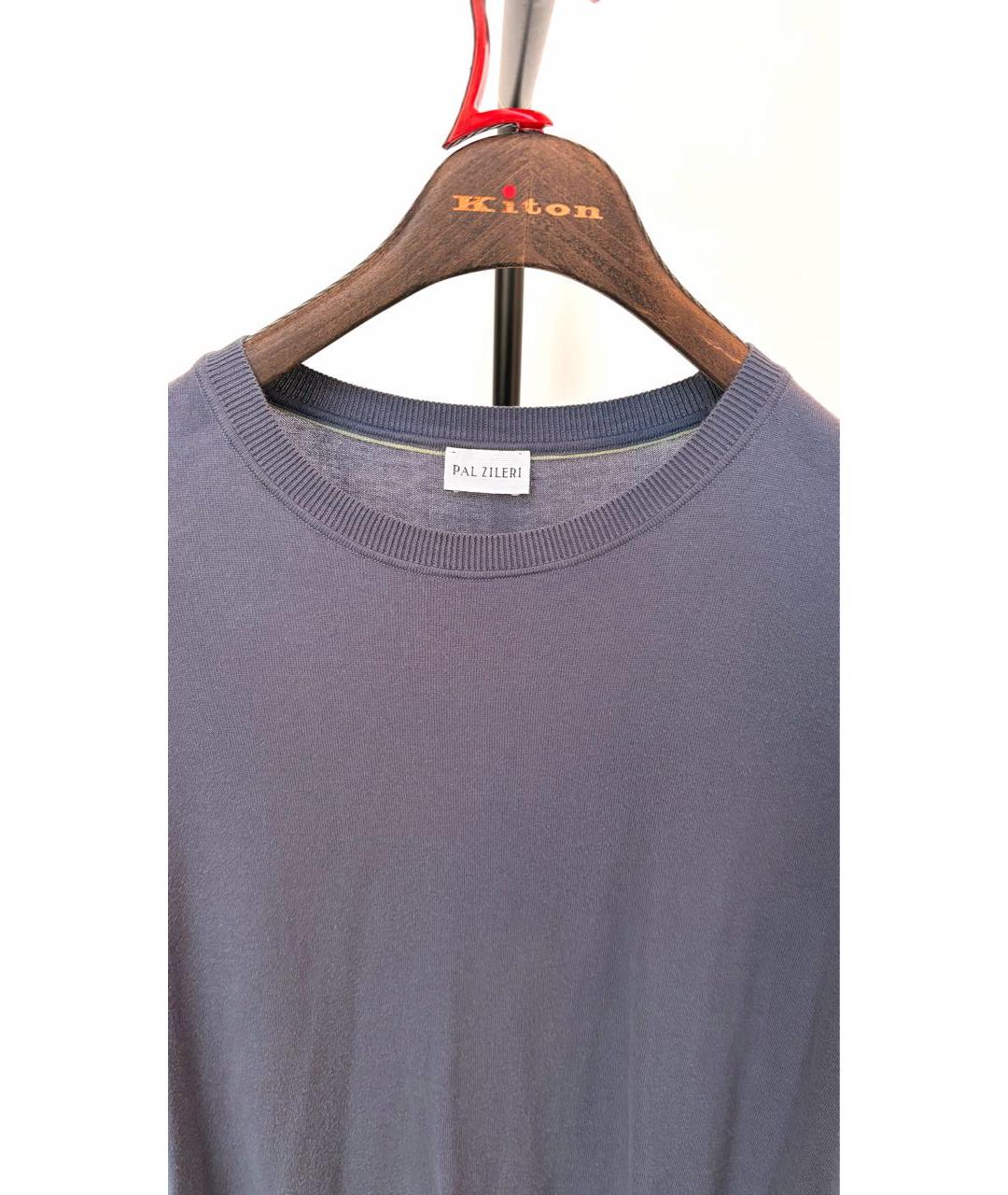 PAL ZILERI Антрацитовый хлопковый джемпер / свитер, фото 3