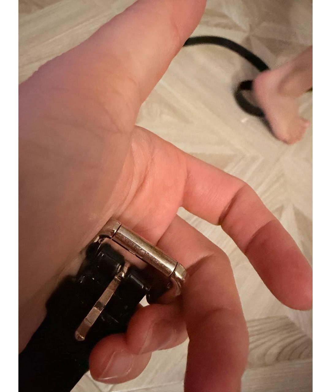 DOLCE&GABBANA Черный ремень из лакированной кожи, фото 4