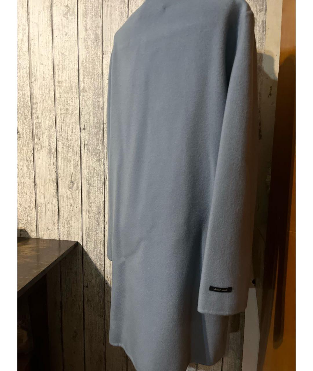 MANZONI 24 Голубое кашемировое пальто, фото 2