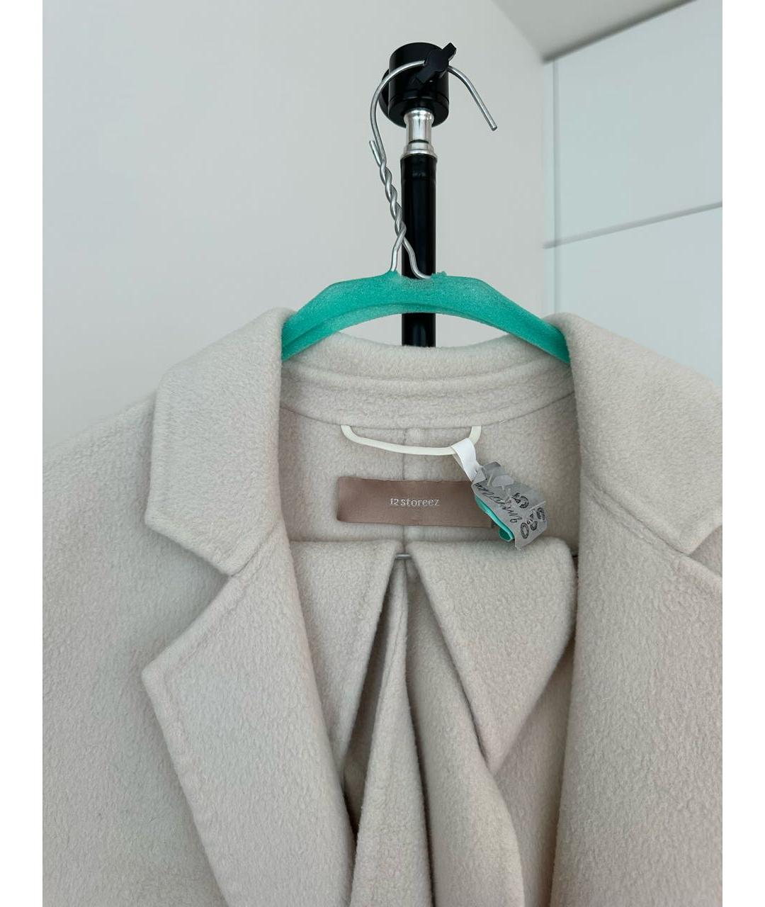 12 STOREEZ Бежевое шерстяное пальто, фото 7