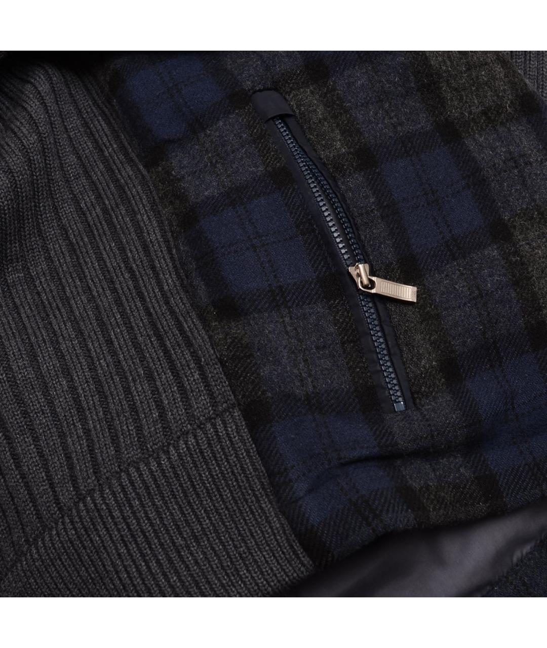 ZEGNA Темно-синий шерстяной кардиган, фото 6
