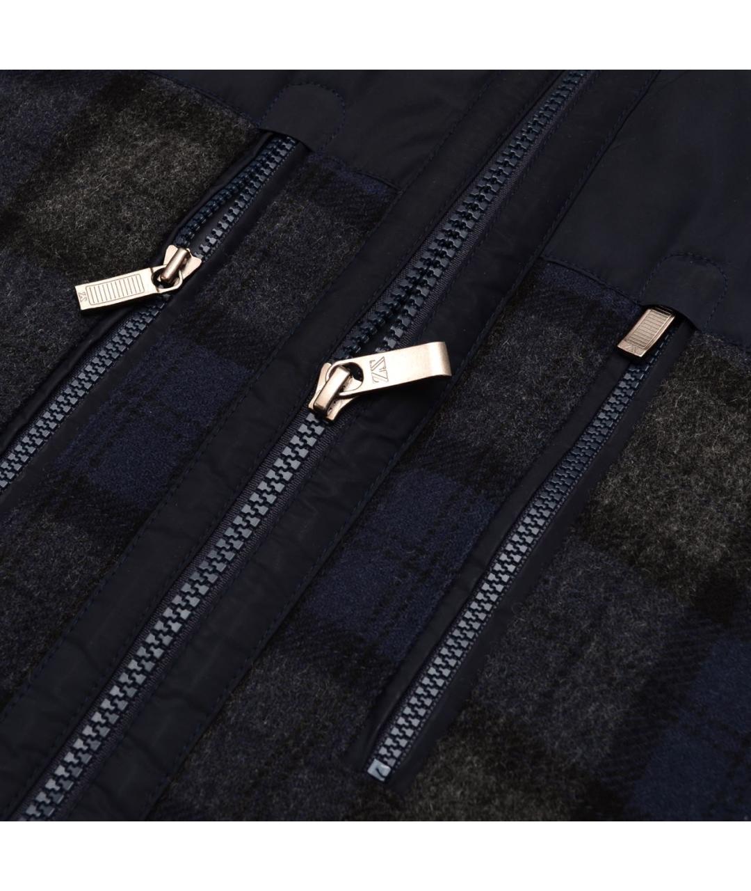 ZEGNA Темно-синий шерстяной кардиган, фото 5