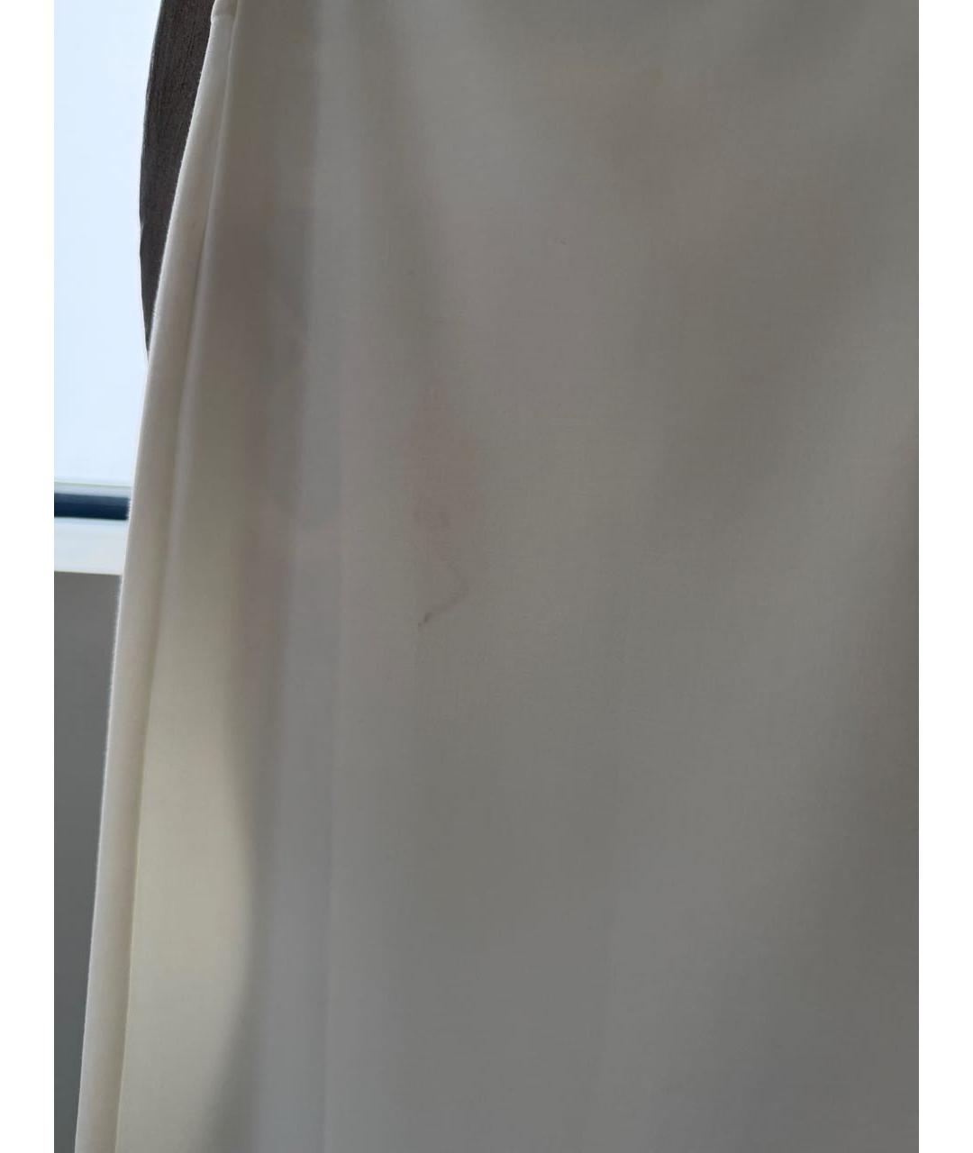 MAISON MARGIELA Белая полиэстеровая юбка макси, фото 3