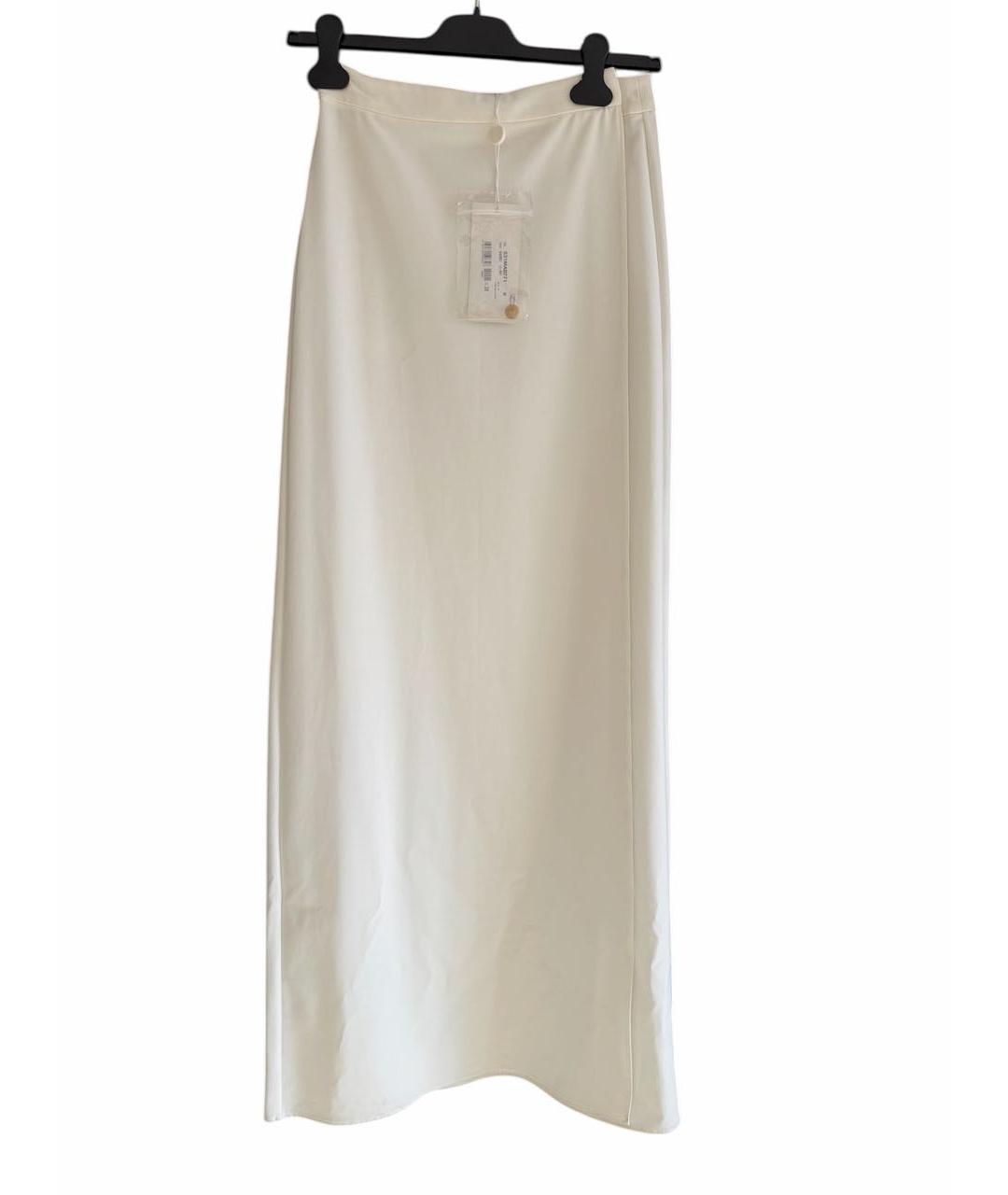 MAISON MARGIELA Белая полиэстеровая юбка макси, фото 8