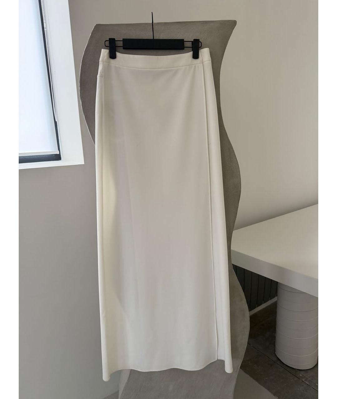 MAISON MARGIELA Белая полиэстеровая юбка макси, фото 2