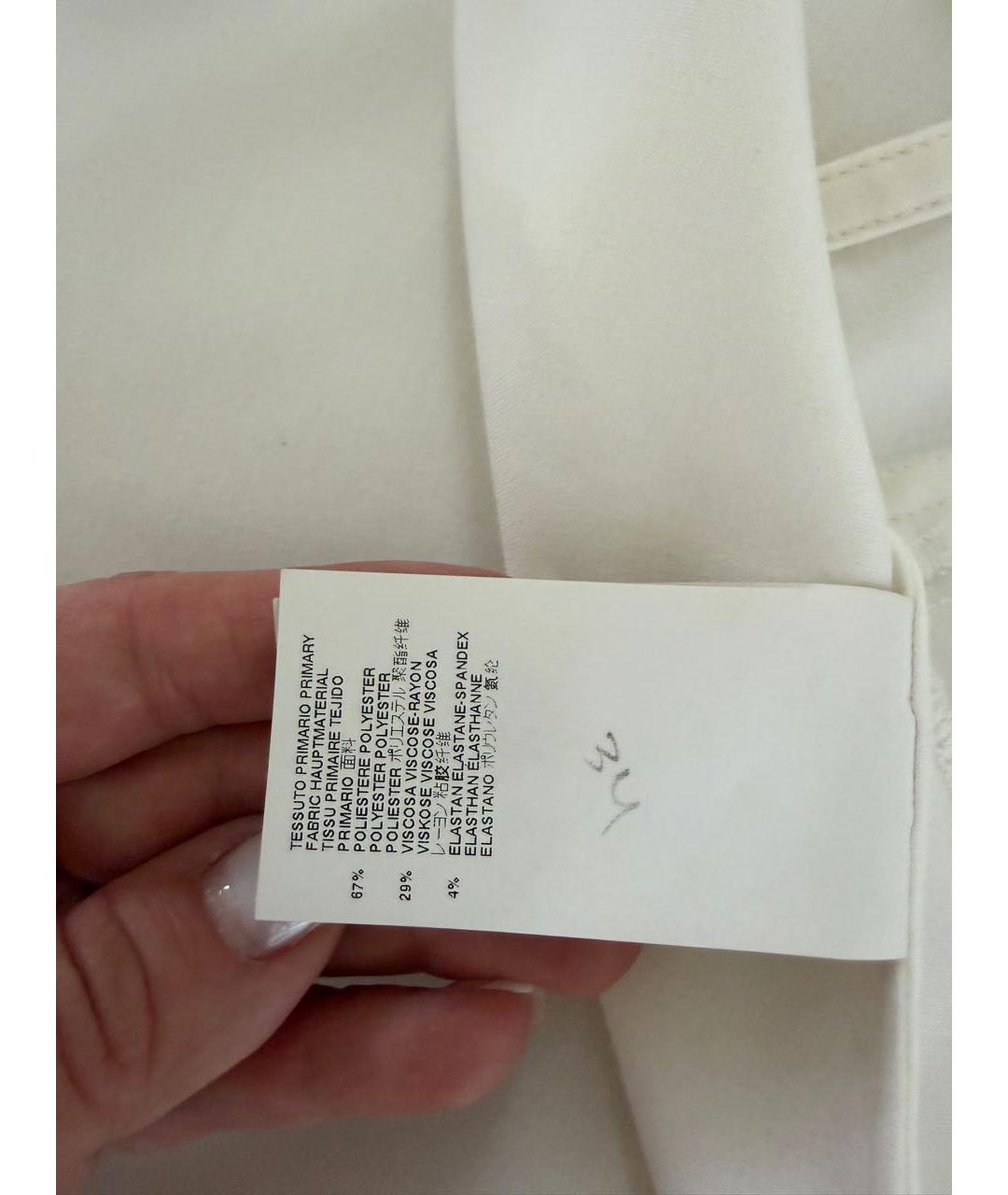 MAISON MARGIELA Белая полиэстеровая юбка макси, фото 5