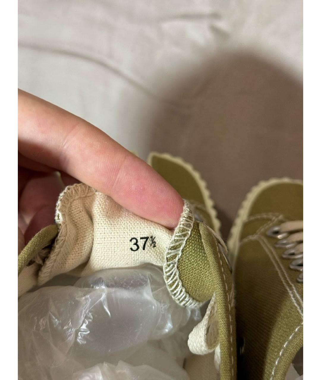 MAISON MARGIELA Хаки кеды, фото 4