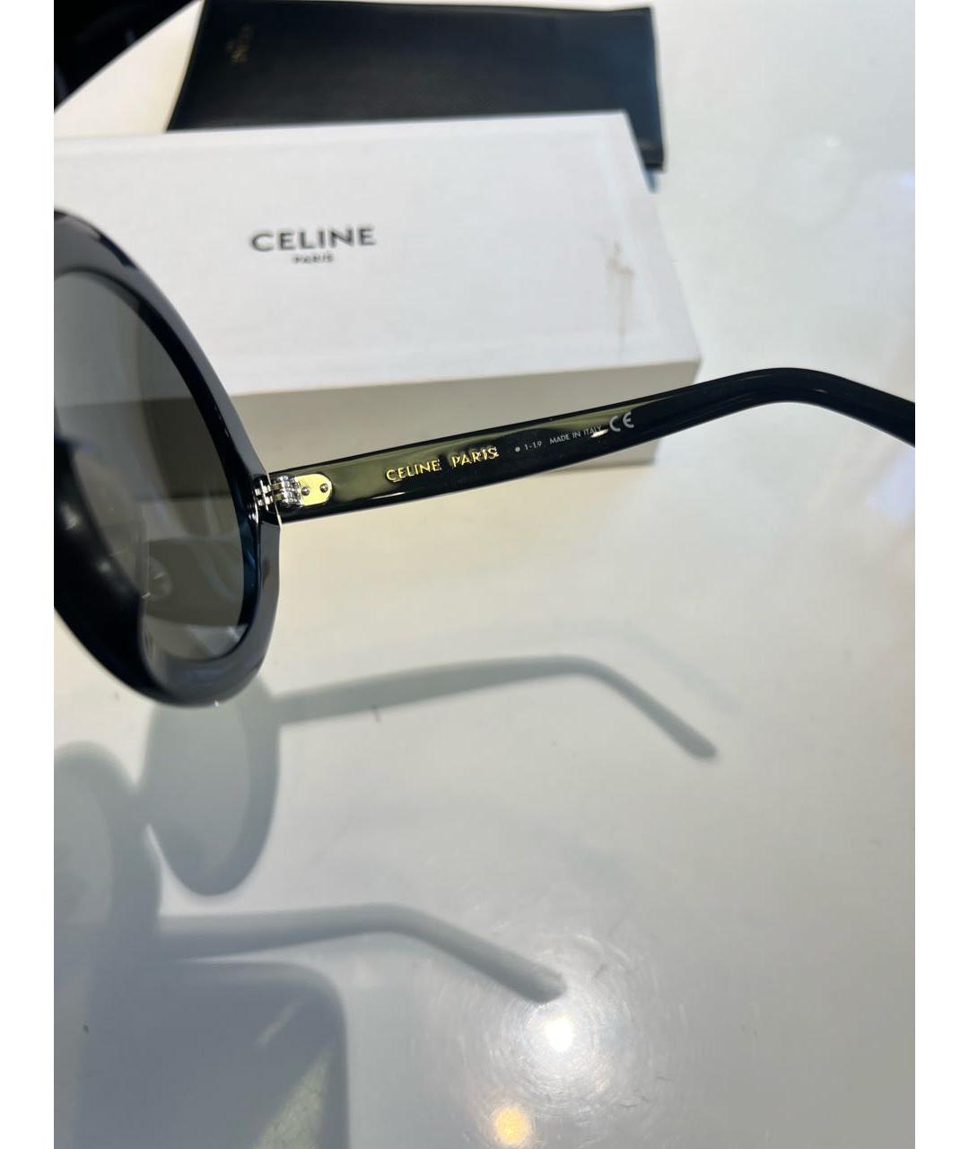 CELINE Черные пластиковые солнцезащитные очки, фото 7