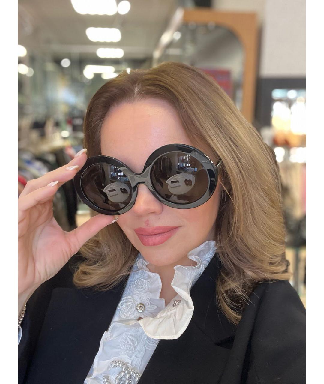 CELINE Черные пластиковые солнцезащитные очки, фото 5