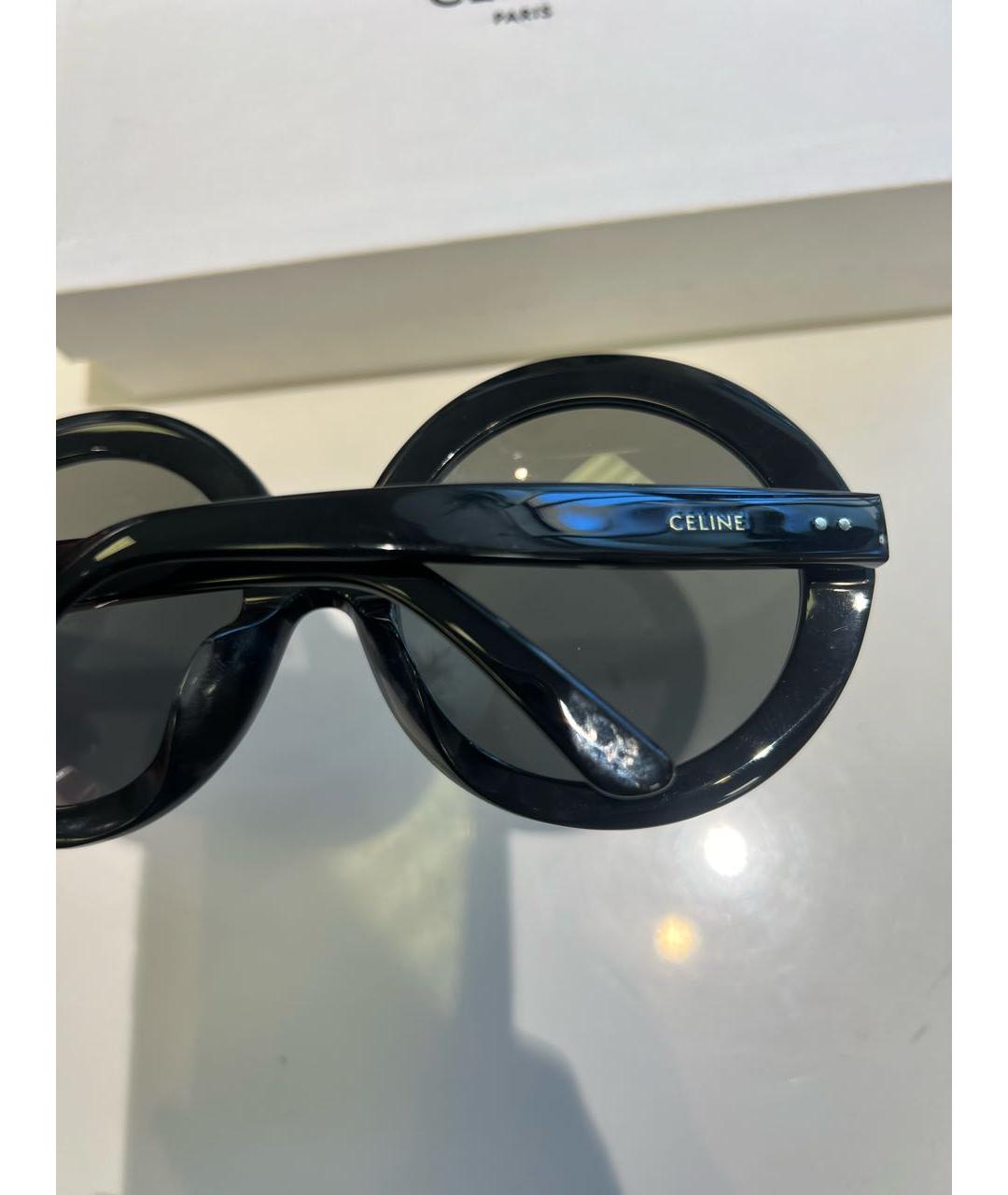 CELINE Черные пластиковые солнцезащитные очки, фото 3