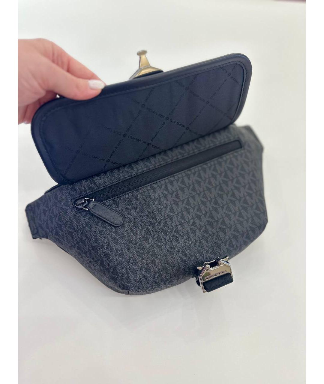 MICHAEL KORS Черная поясная сумка, фото 5