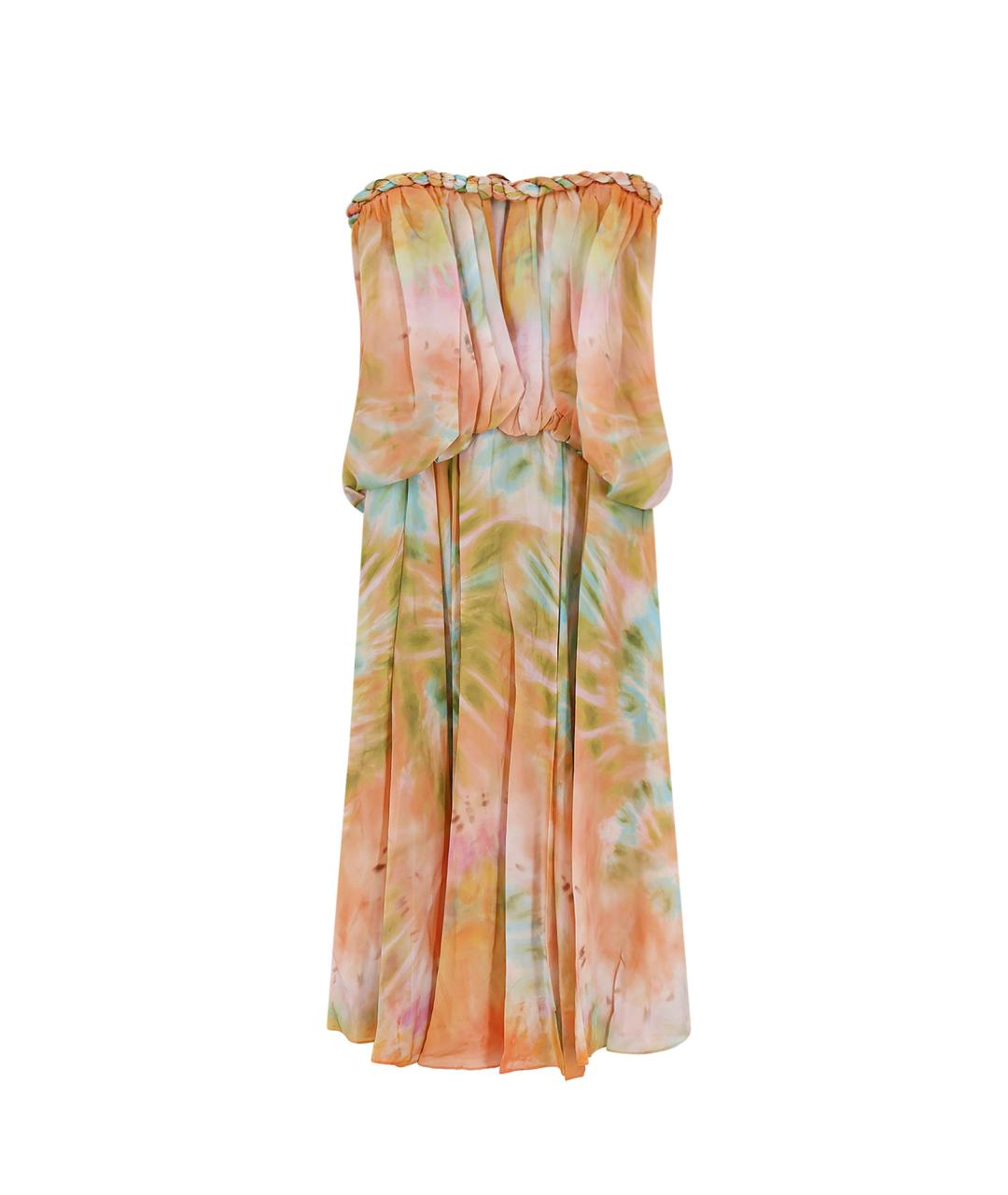 ZIMMERMANN Мульти шелковое коктейльное платье, фото 1