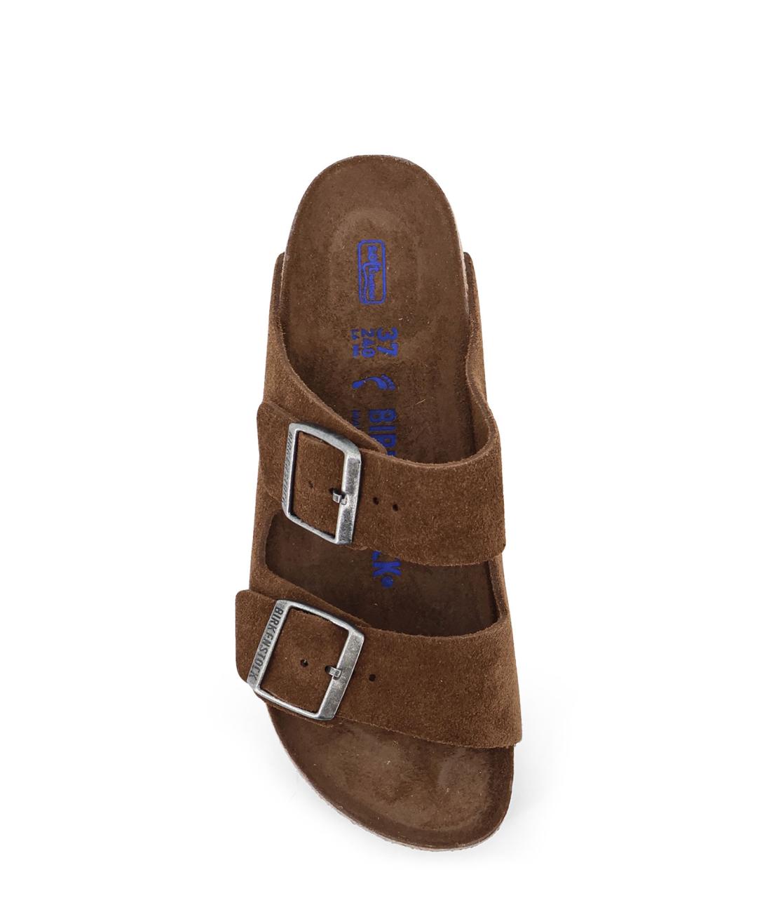 BIRKENSTOCK Коричневые замшевые сандалии, фото 5