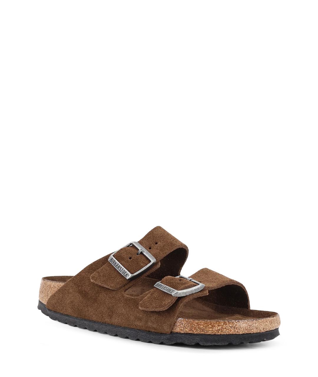BIRKENSTOCK Коричневые замшевые сандалии, фото 2