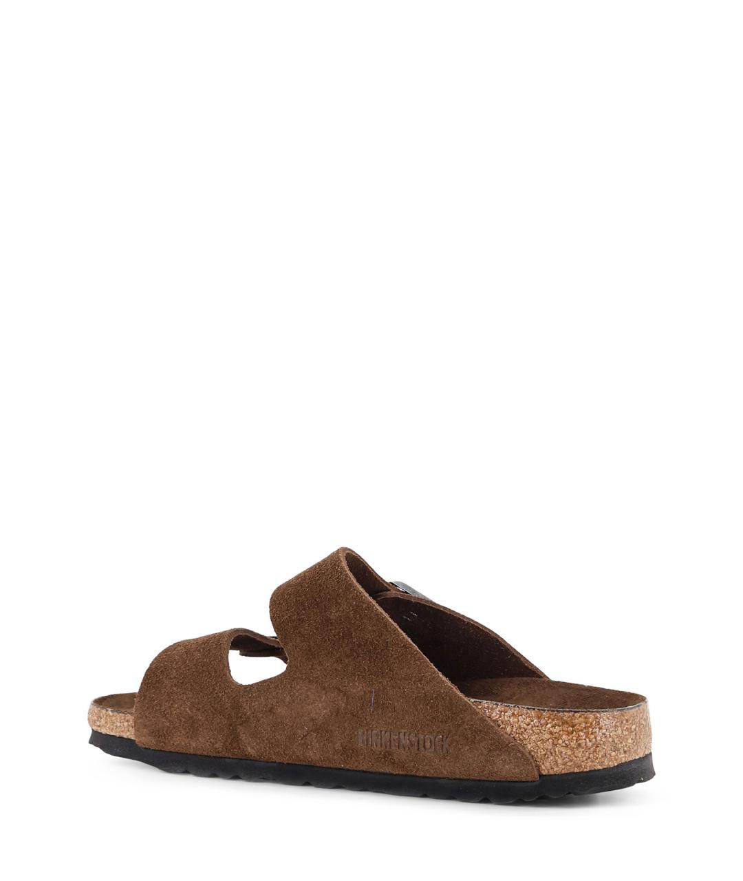 BIRKENSTOCK Коричневые замшевые сандалии, фото 3