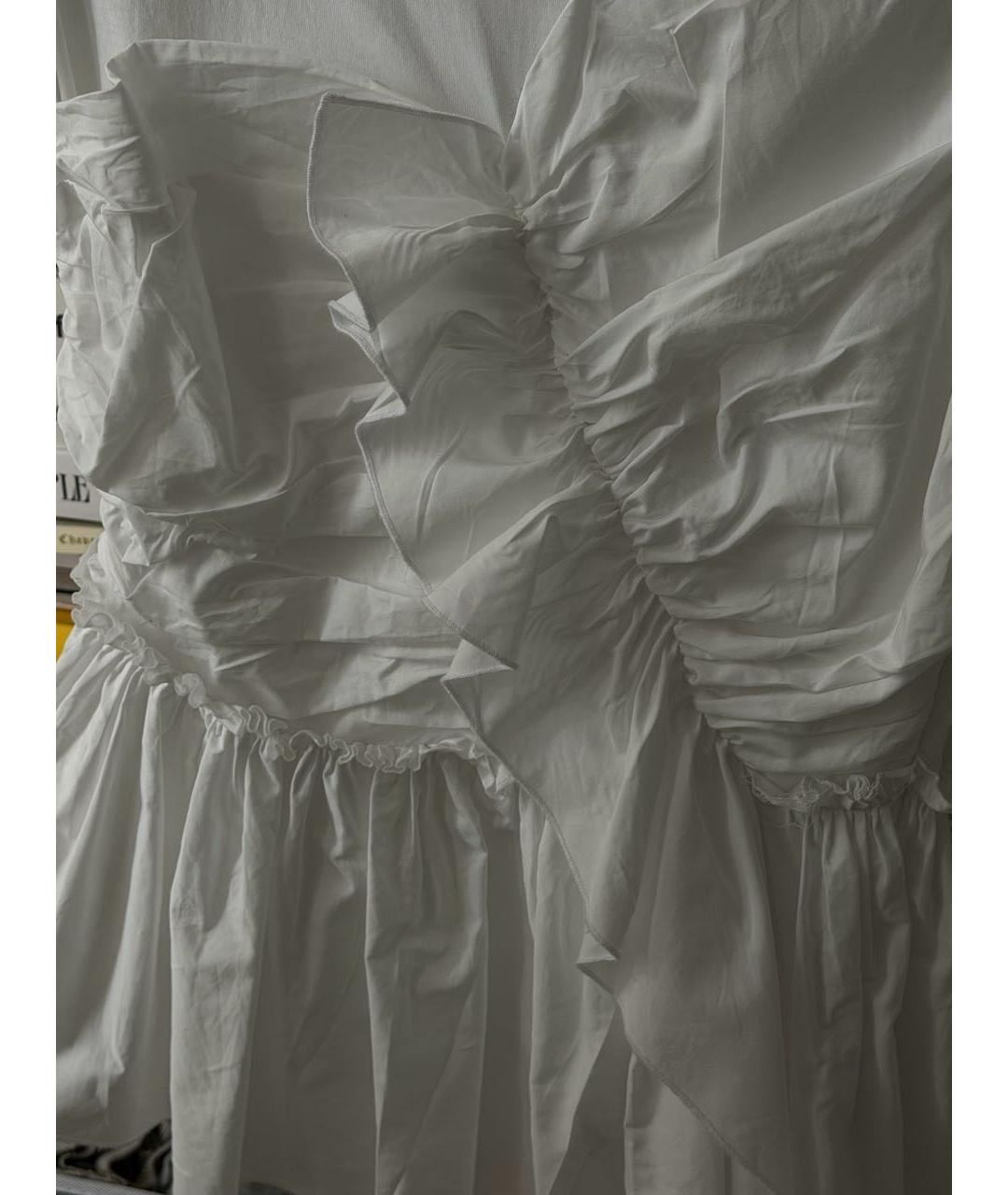 ALEXANDER MCQUEEN Белая хлопковая футболка, фото 3