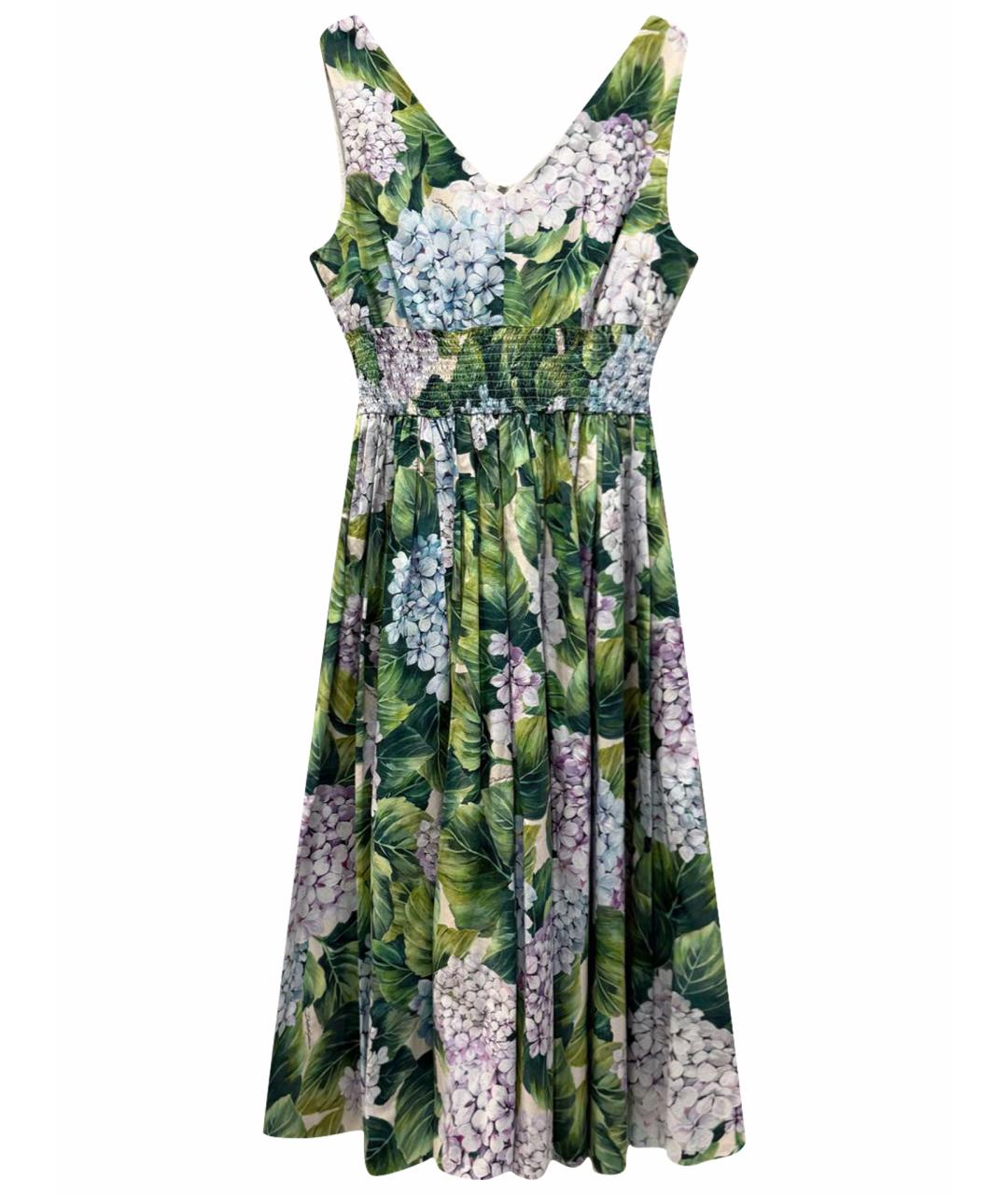 DOLCE&GABBANA Мульти хлопковое повседневное платье, фото 1