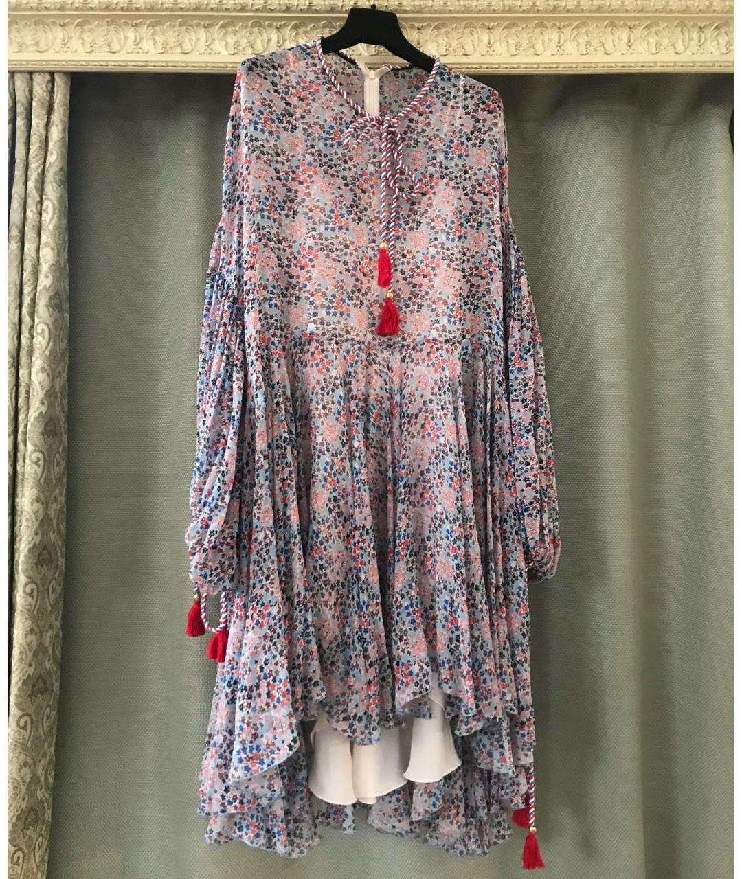 PHILOSOPHY DI LORENZO SERAFINI Мульти вискозное коктейльное платье, фото 5