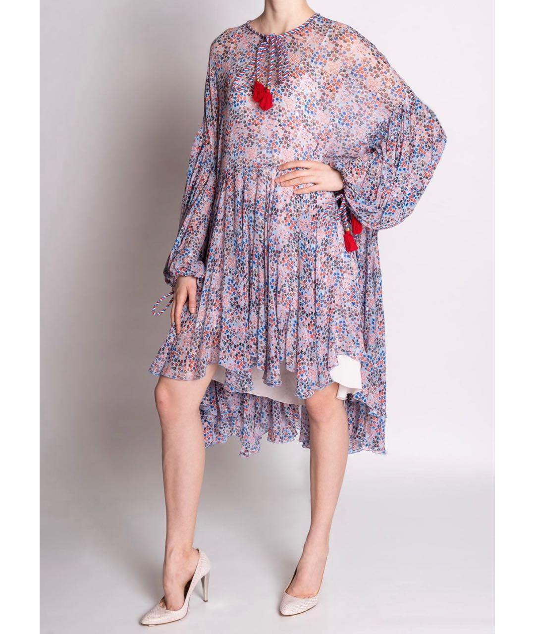 PHILOSOPHY DI LORENZO SERAFINI Мульти вискозное коктейльное платье, фото 2