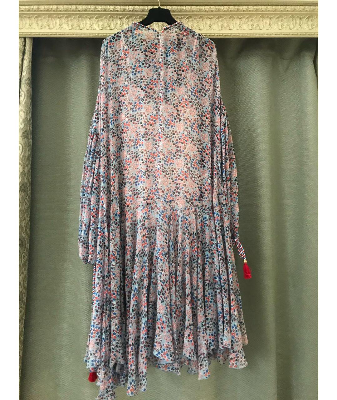 PHILOSOPHY DI LORENZO SERAFINI Мульти вискозное коктейльное платье, фото 8