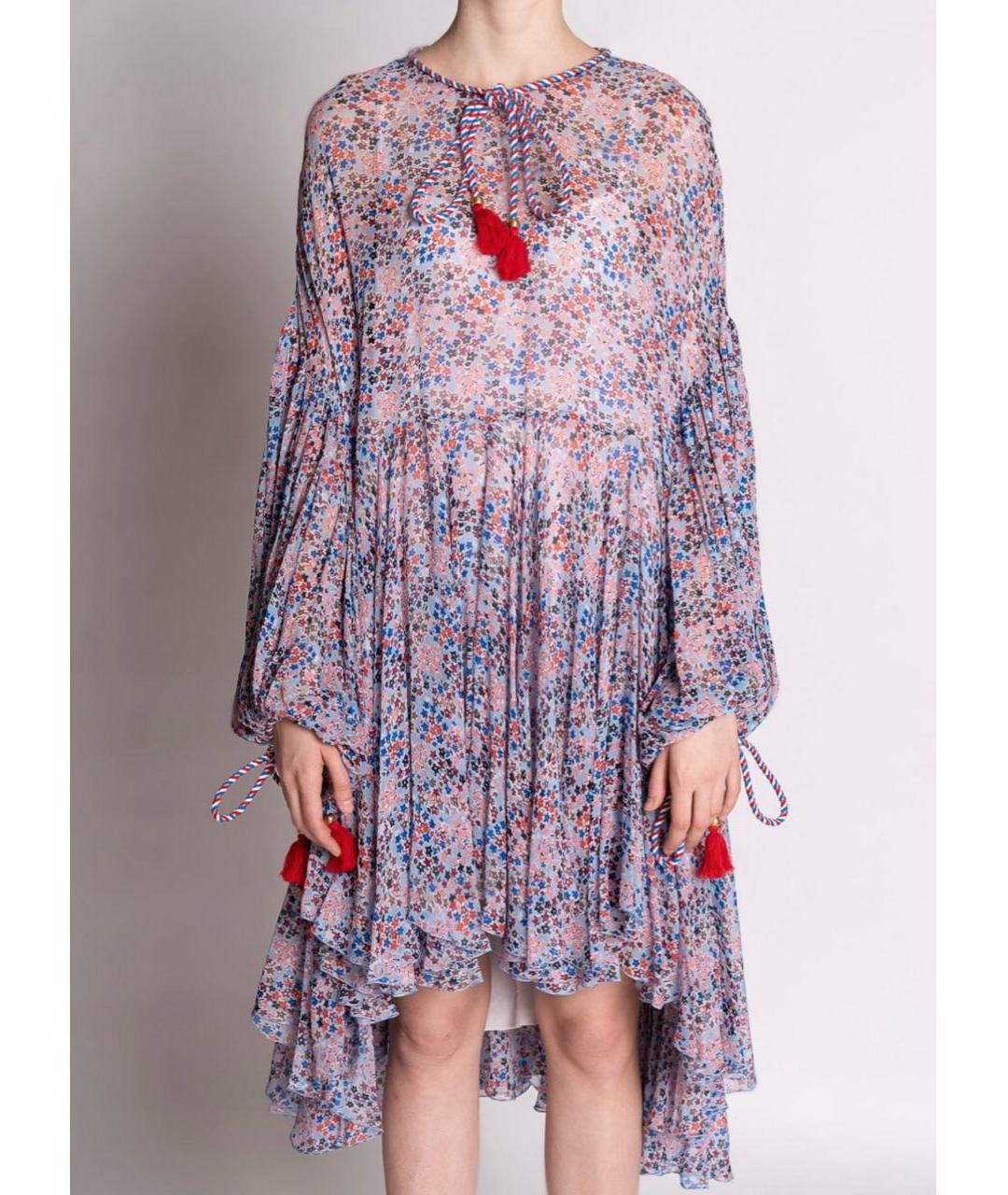 PHILOSOPHY DI LORENZO SERAFINI Мульти вискозное коктейльное платье, фото 3