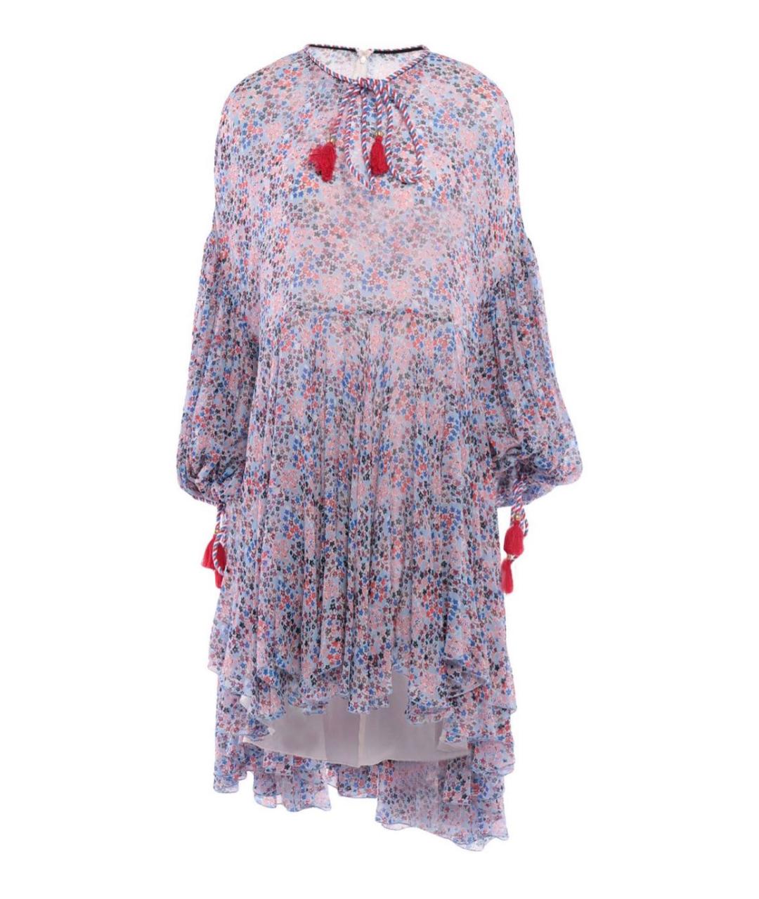 PHILOSOPHY DI LORENZO SERAFINI Мульти вискозное коктейльное платье, фото 9