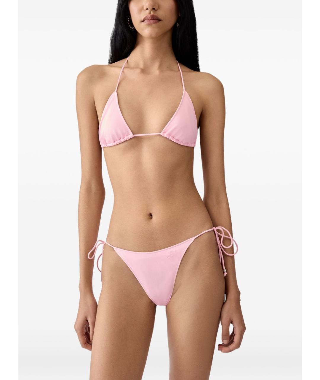 JACQUEMUS Розовый полиамидовый купальник, фото 4
