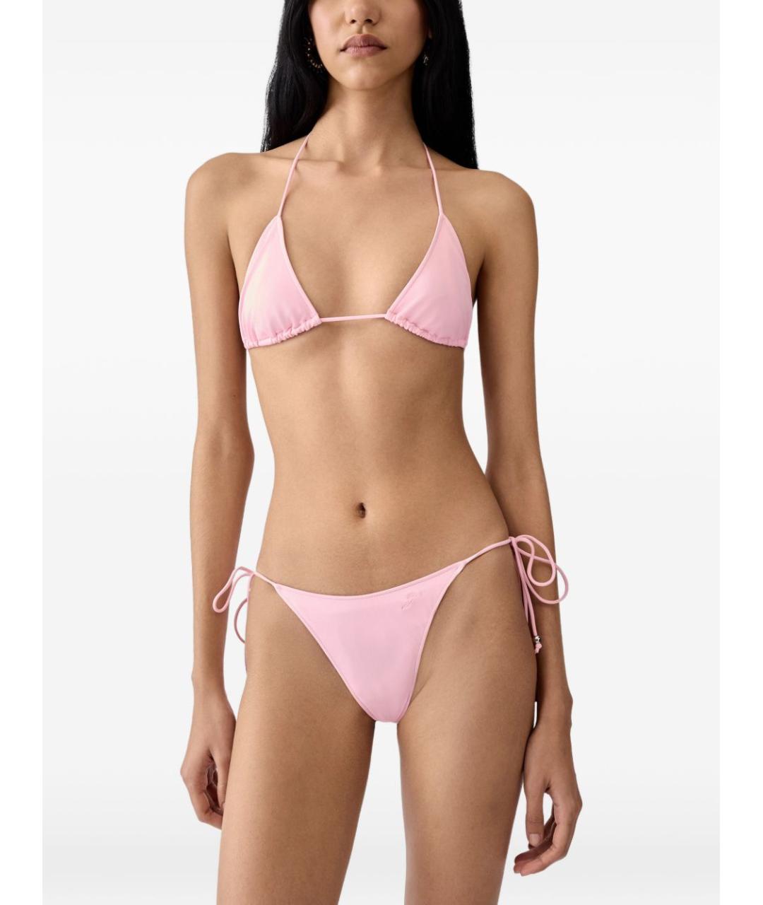 JACQUEMUS Розовый полиамидовый купальник, фото 3