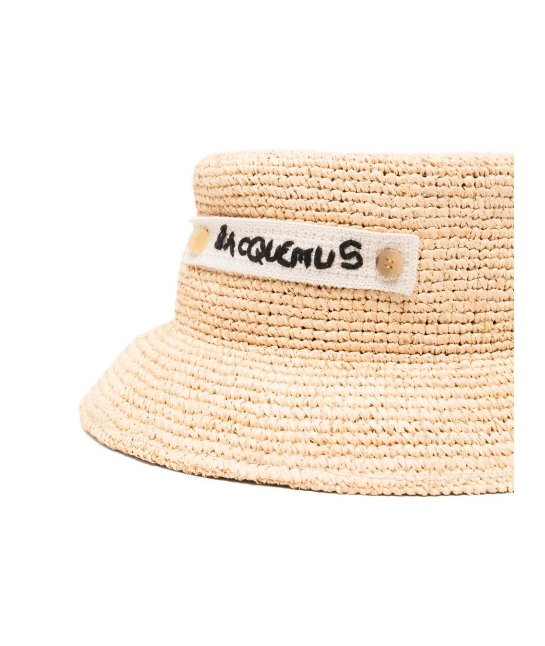 JACQUEMUS Бежевая панама, фото 3