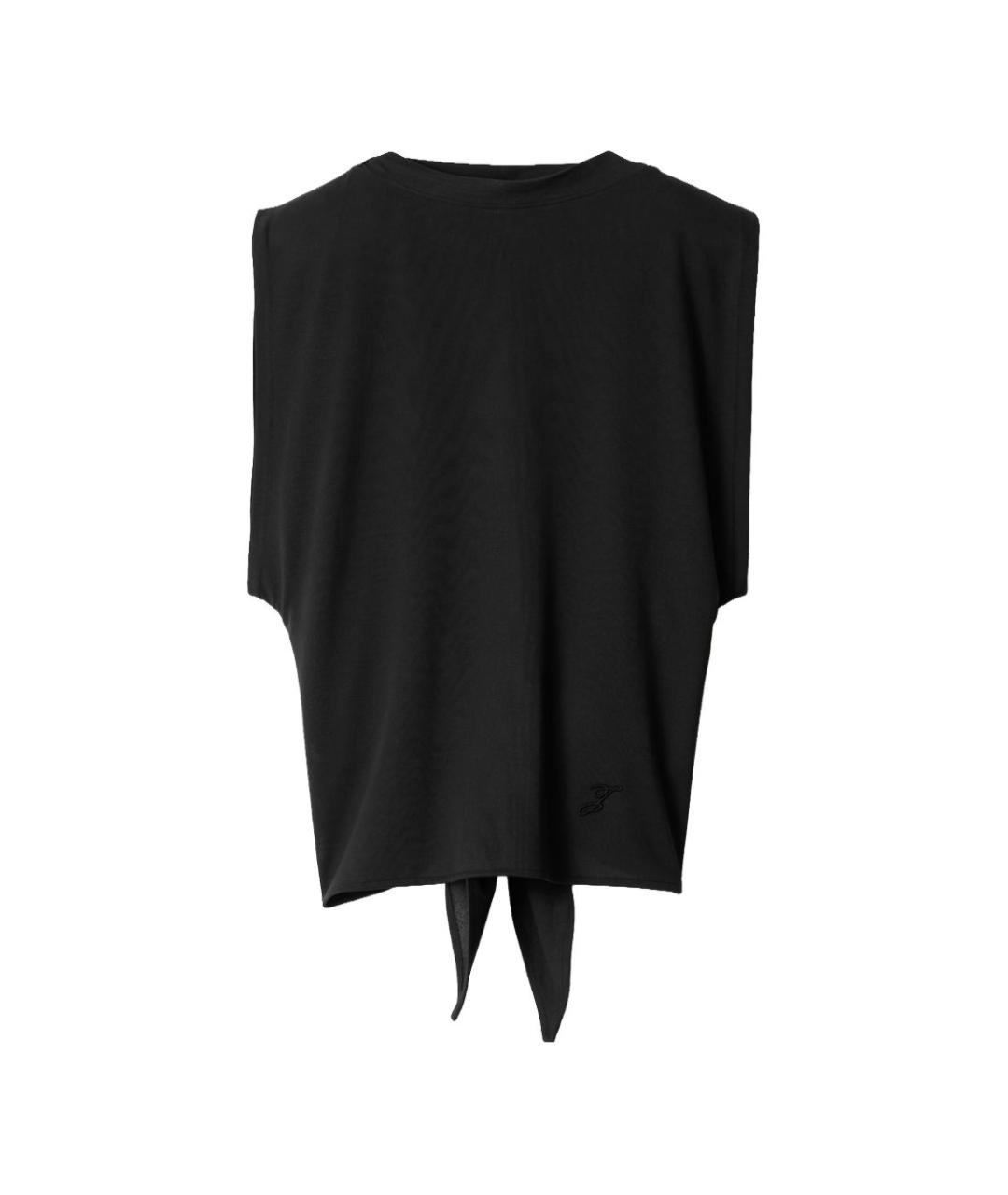 JACQUEMUS Черная полиэстеровая майка, фото 1