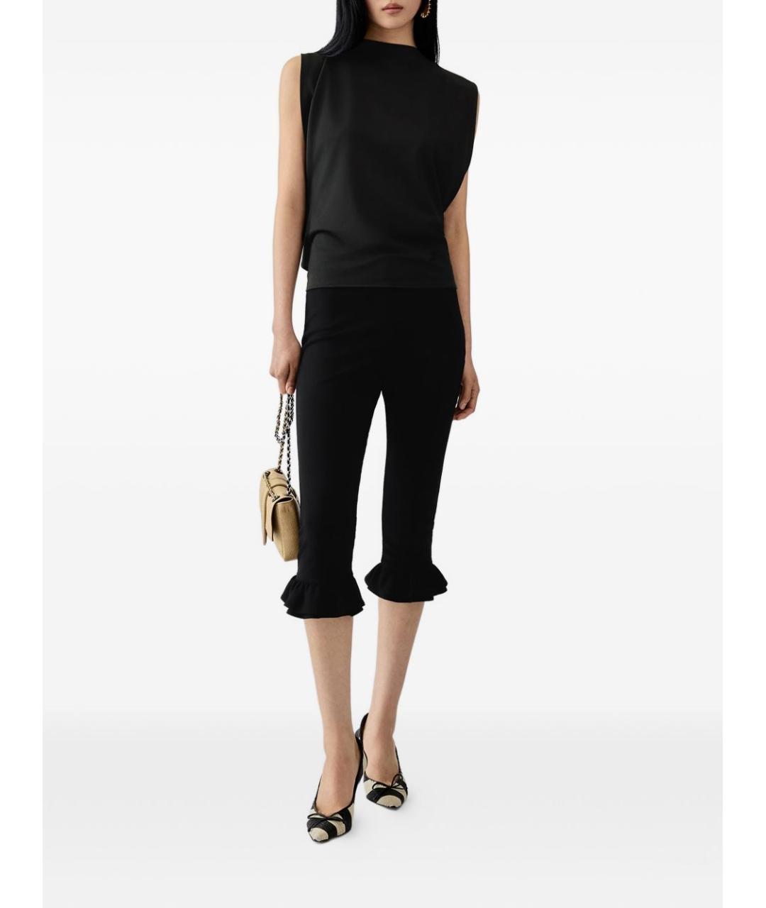 JACQUEMUS Черная полиэстеровая майка, фото 2