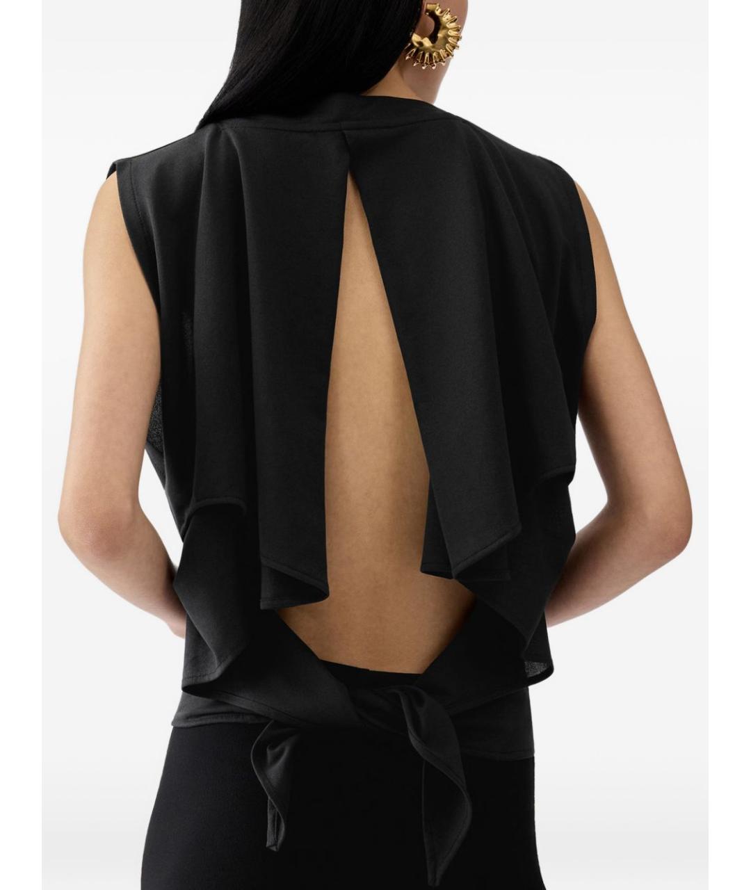 JACQUEMUS Черная полиэстеровая майка, фото 5