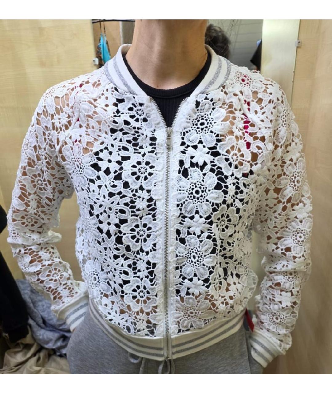 LIU JO Белый хлопковый джемпер / свитер, фото 3