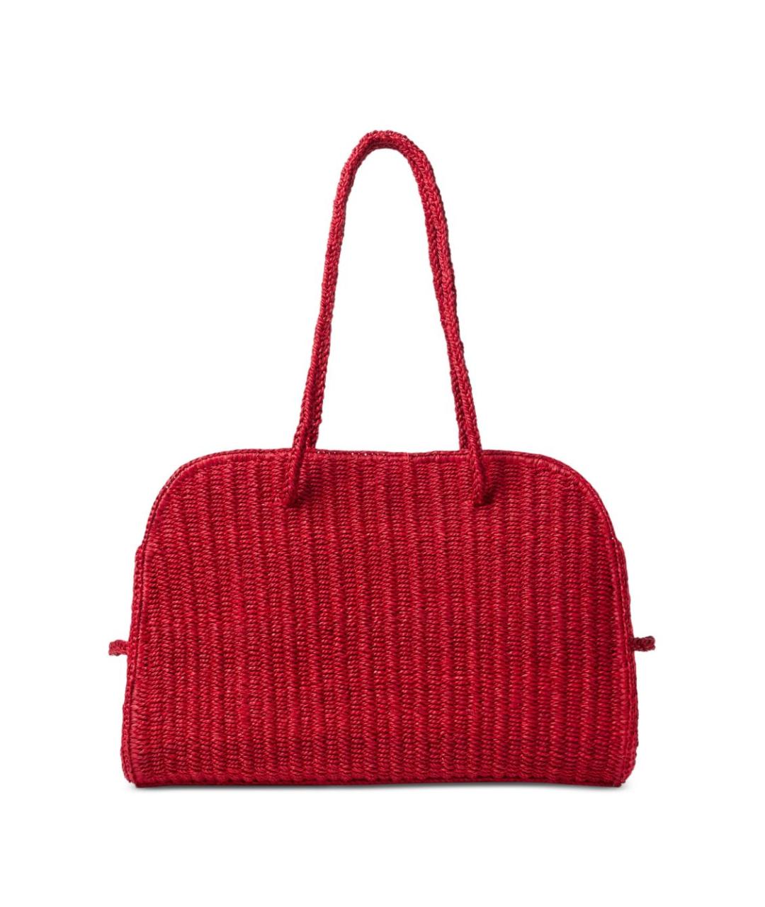 JACQUEMUS Красная пелетеная сумка тоут, фото 1