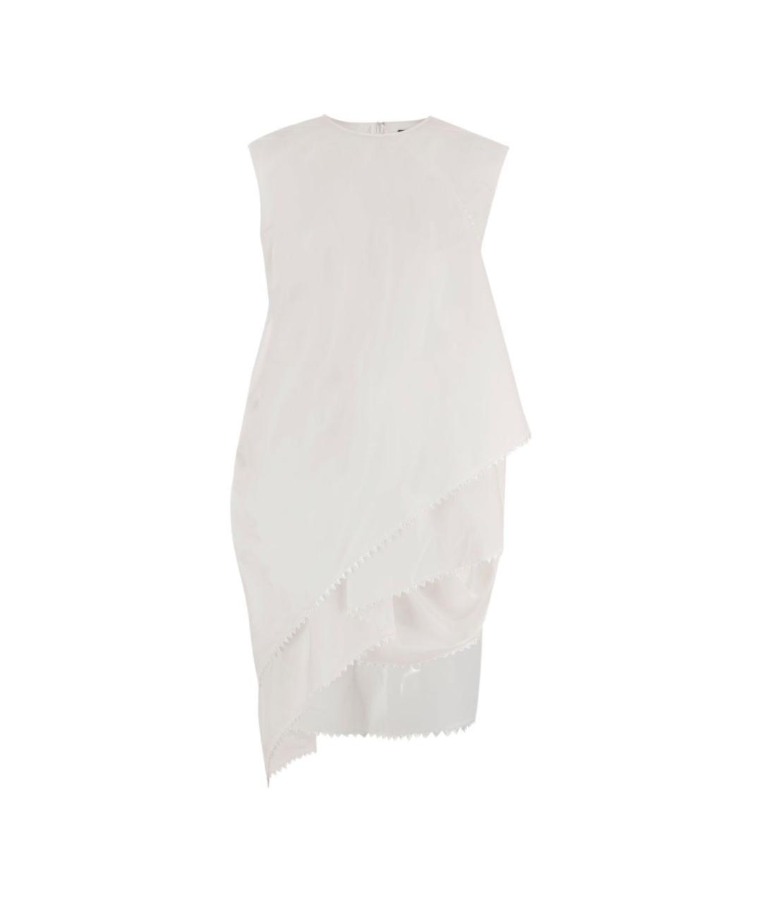 JACQUEMUS Белое хлопковое коктейльное платье, фото 1