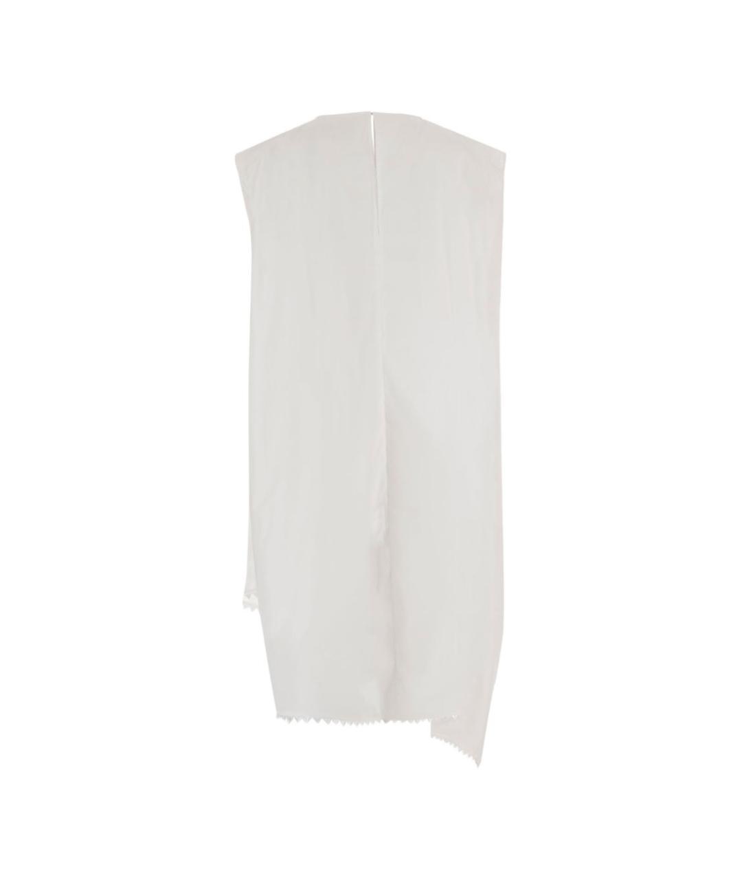 JACQUEMUS Белое хлопковое коктейльное платье, фото 2