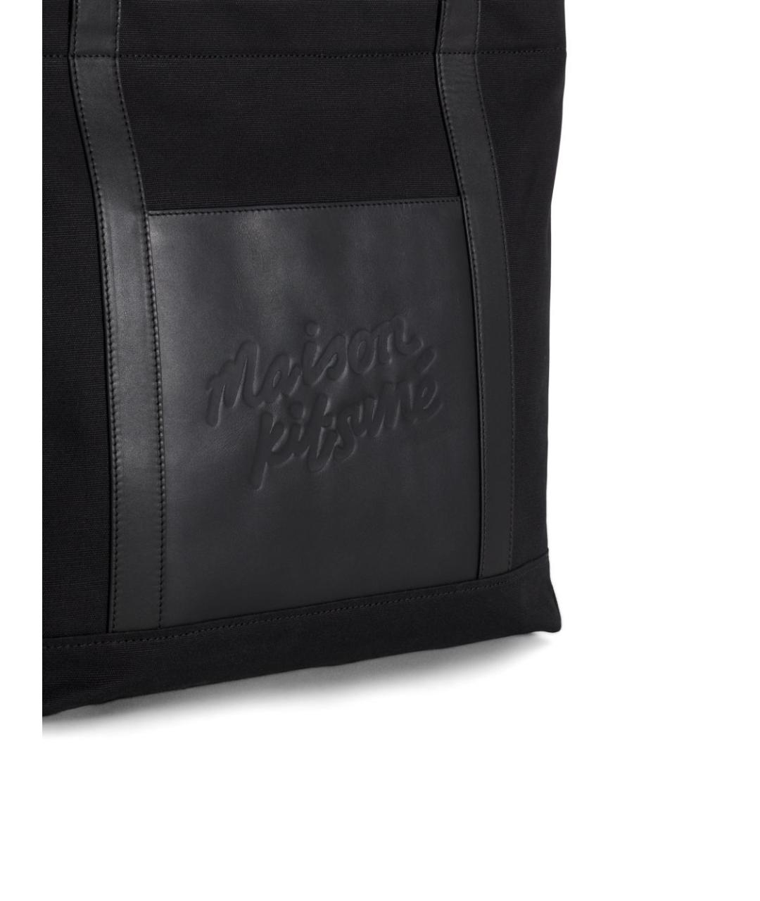 MAISON KITSUNE Черная сумка тоут, фото 3