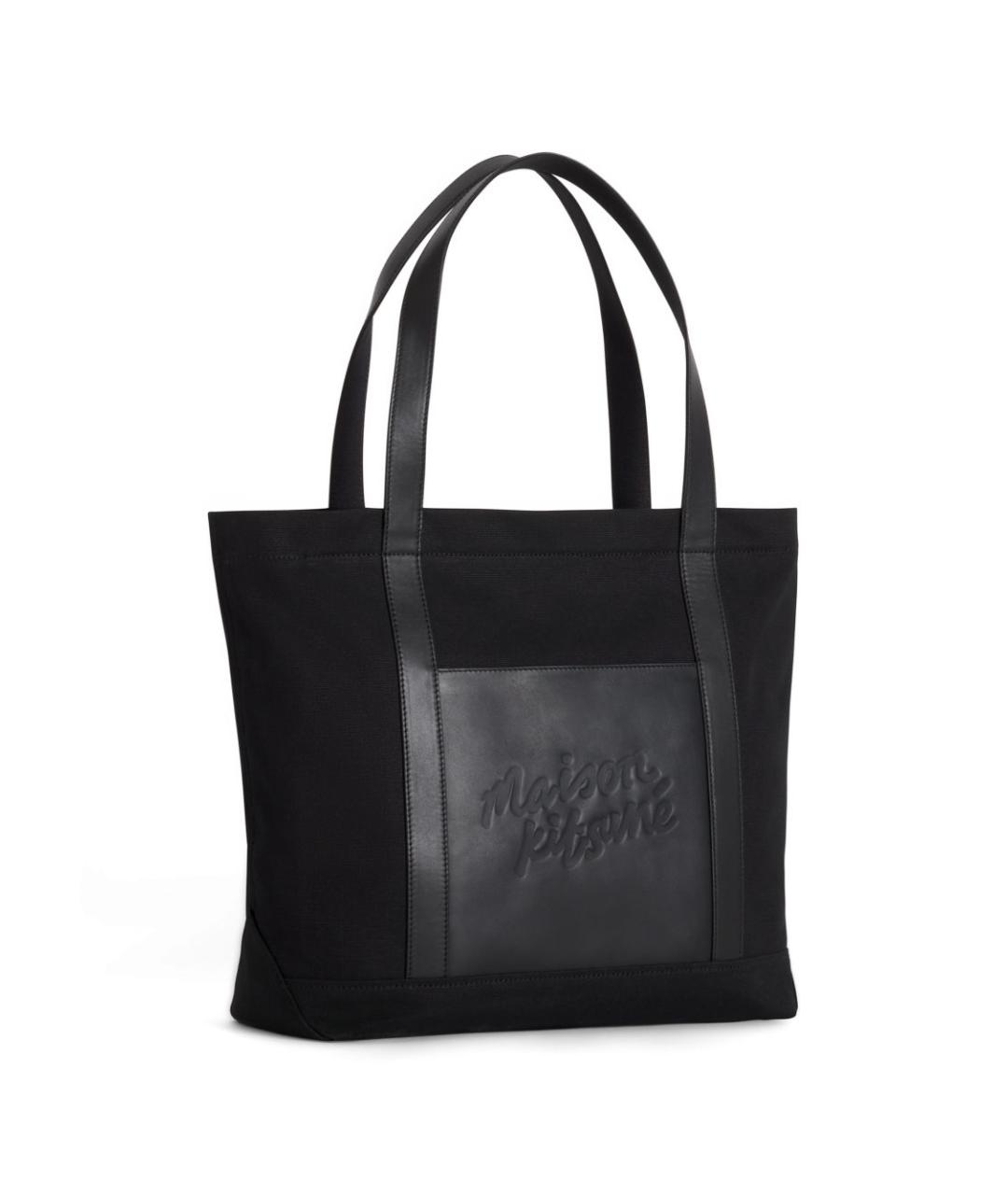 MAISON KITSUNE Черная сумка тоут, фото 2