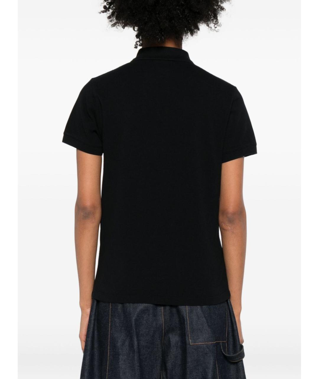 MAISON KITSUNE Черная хлопковая футболка, фото 3