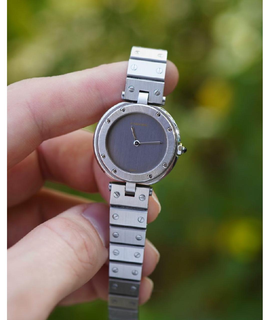 CARTIER Серебряные часы, фото 8